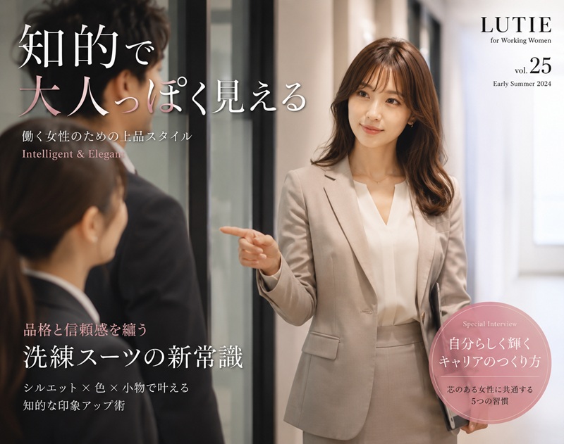 知的で大人っぽく見える
